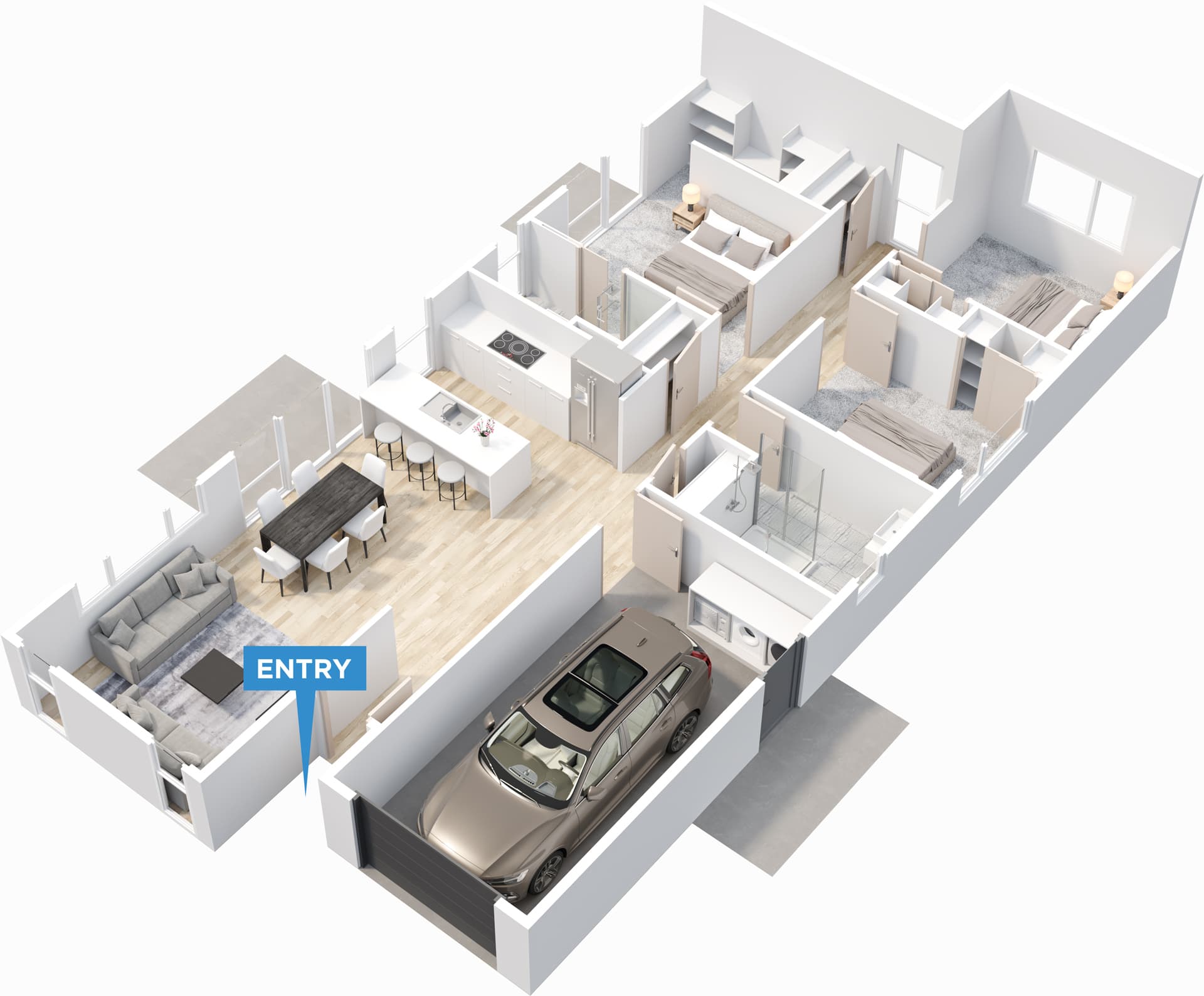 Westbrook floor plan in 3D