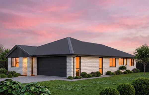 160m² with double garage and study nook