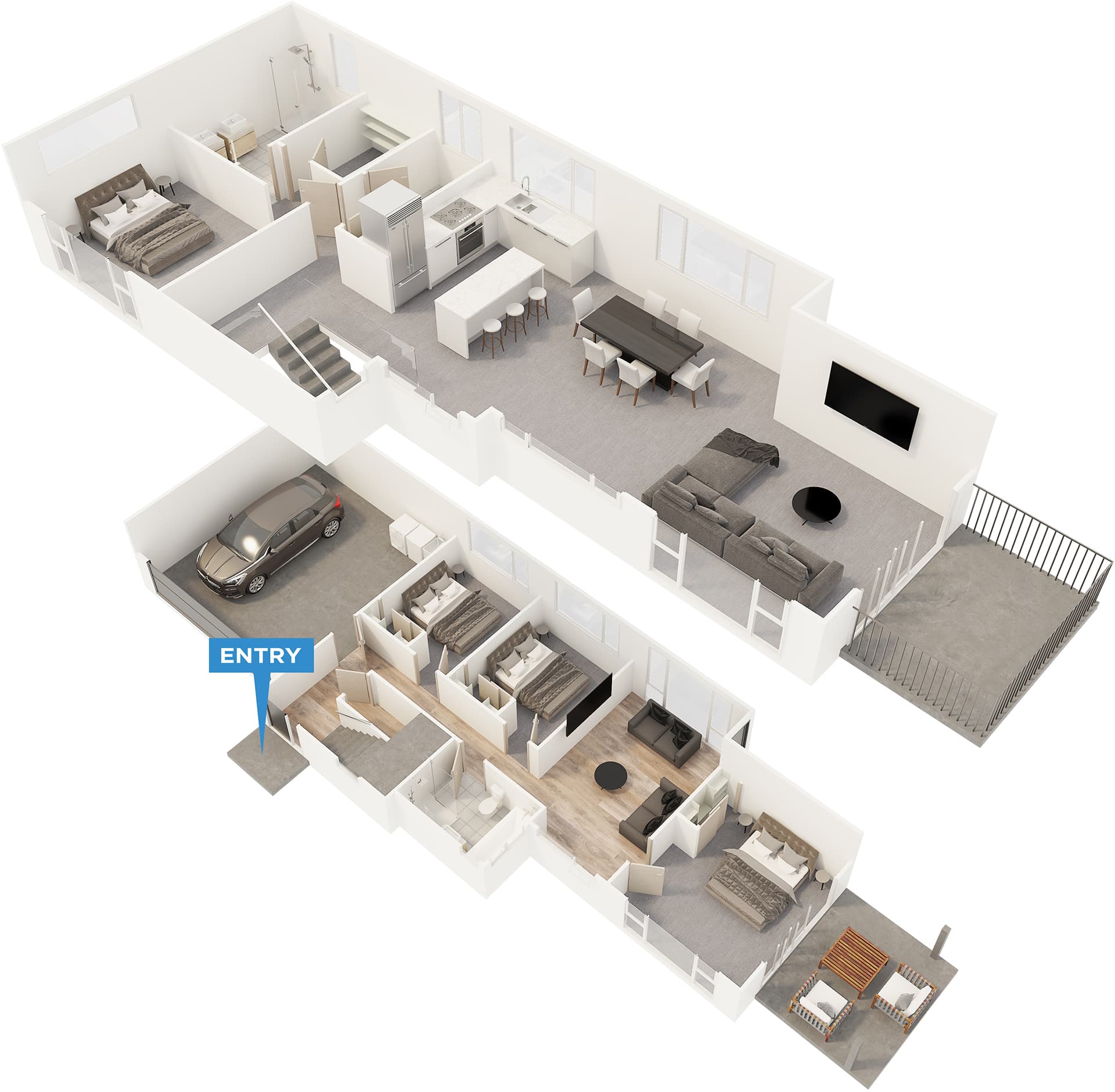 Coast floor plan in 3D