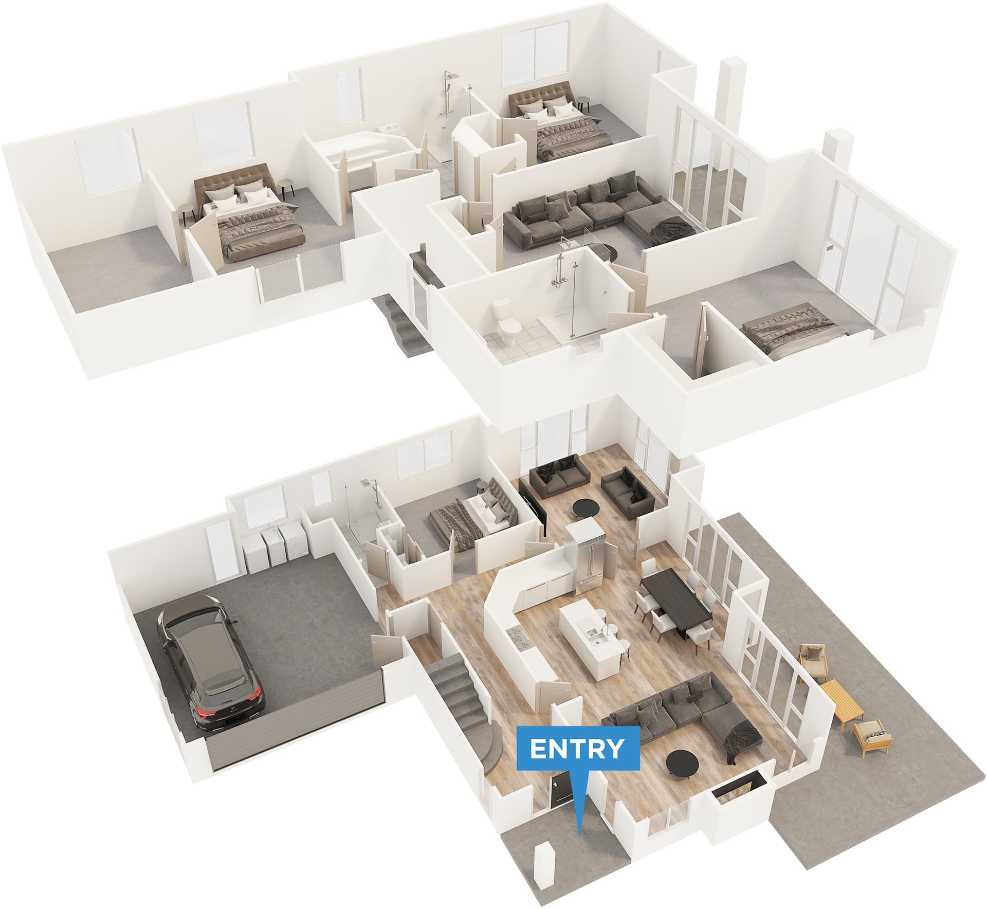 Granger floor plan in 3D