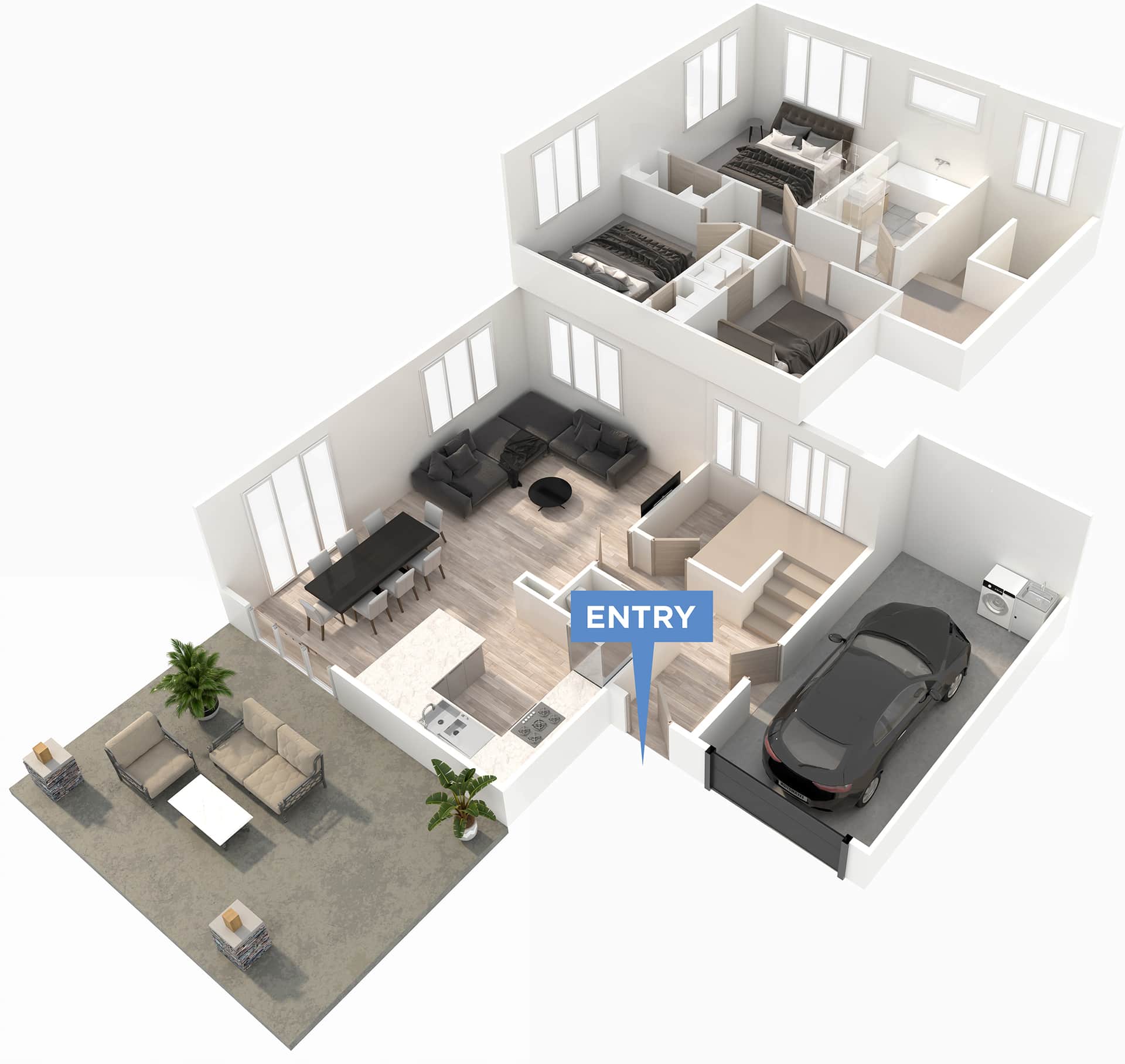 Jubilee floor plan in 3D