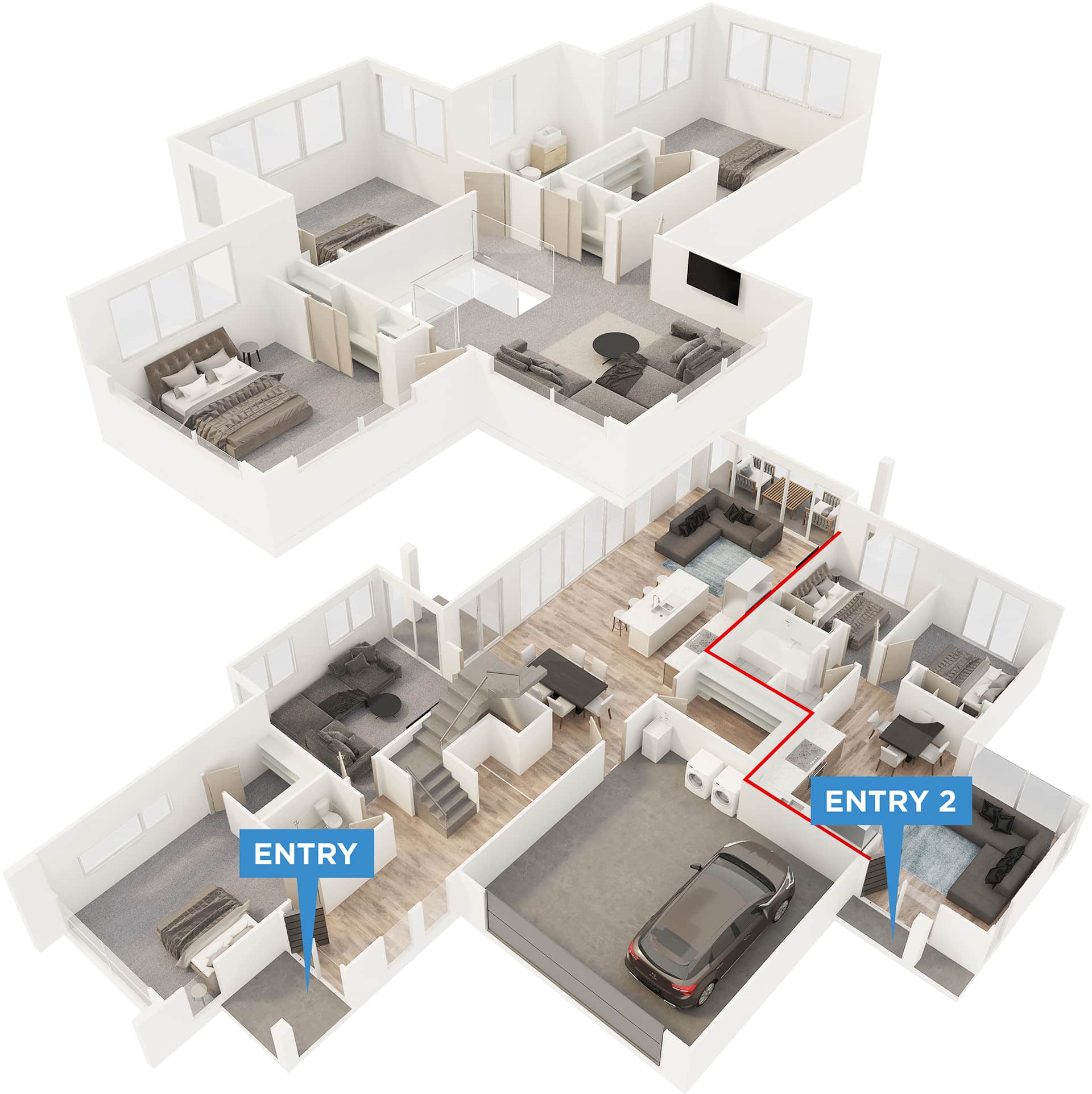Vincent floor plan in 3D