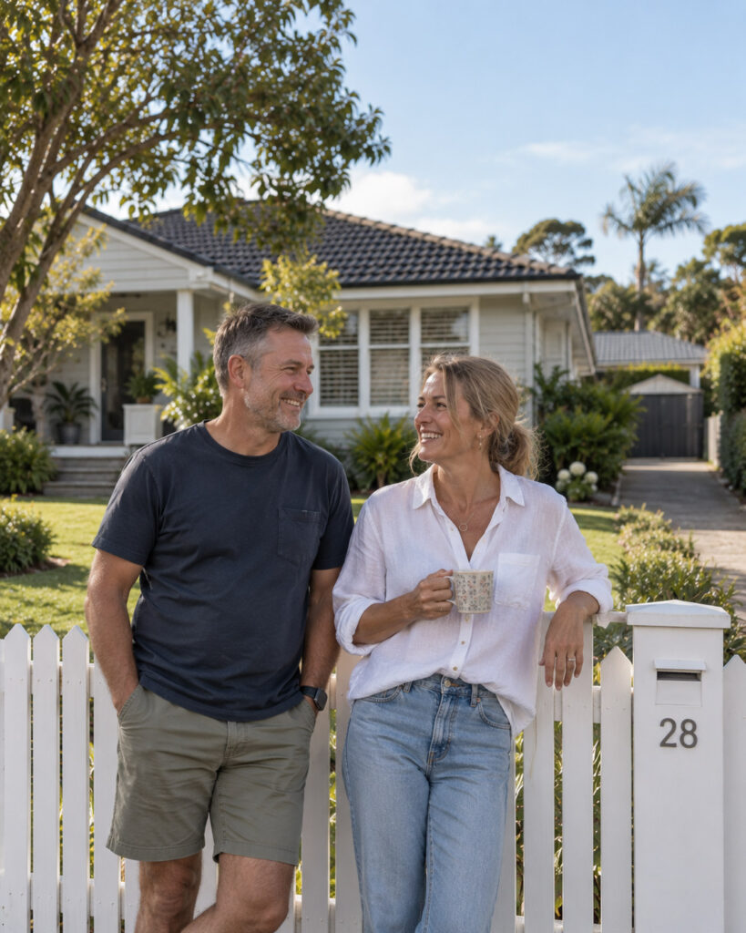 CoupleOutside-Weatherboard-Home